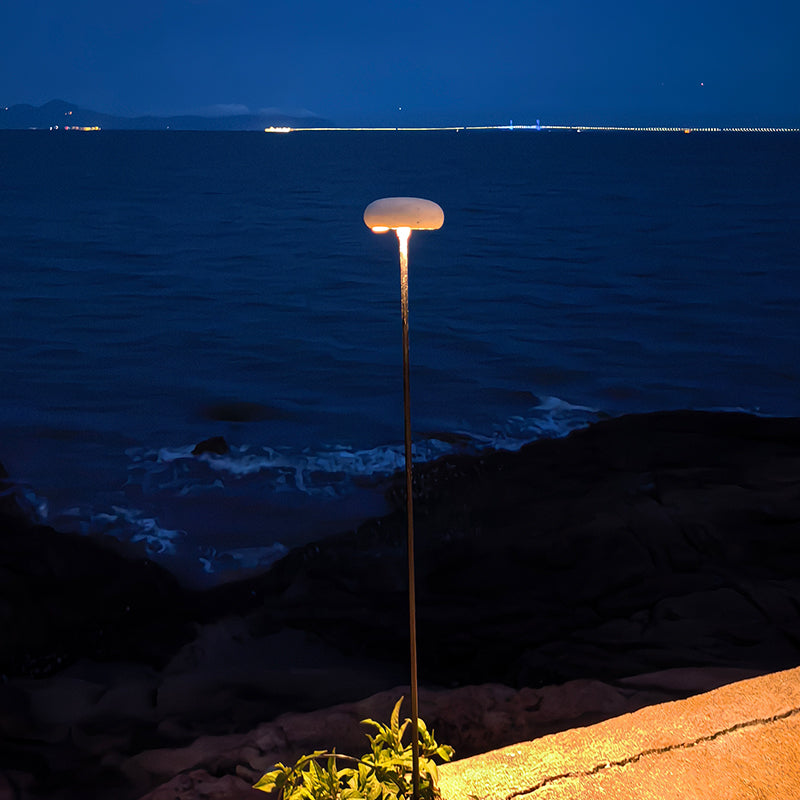 Stone outdoor lawn light