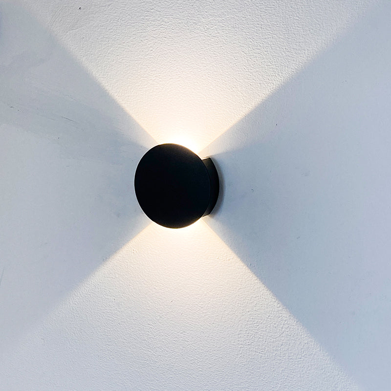 MWW028-Round outdoor wall lamp 5W, Top and bottom lighting (IP65),3000K