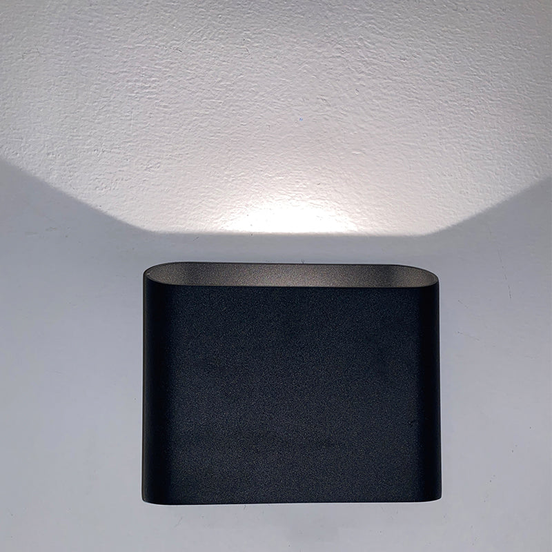 Rectangular outdoor wall lamp 5W, upward light angle 150° (IP65),3000K