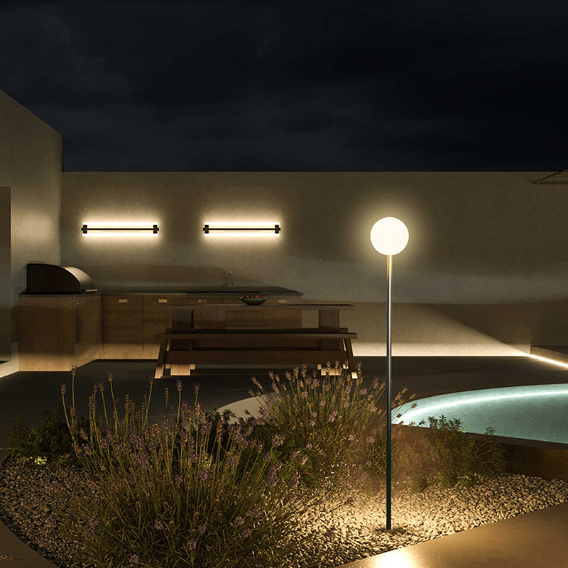 SOP0092-04 Spherical Outdoor Light - 3000K (IP65) - Solar Powered & High Colour Rendering Index (CRI) 90+ & UV Protection