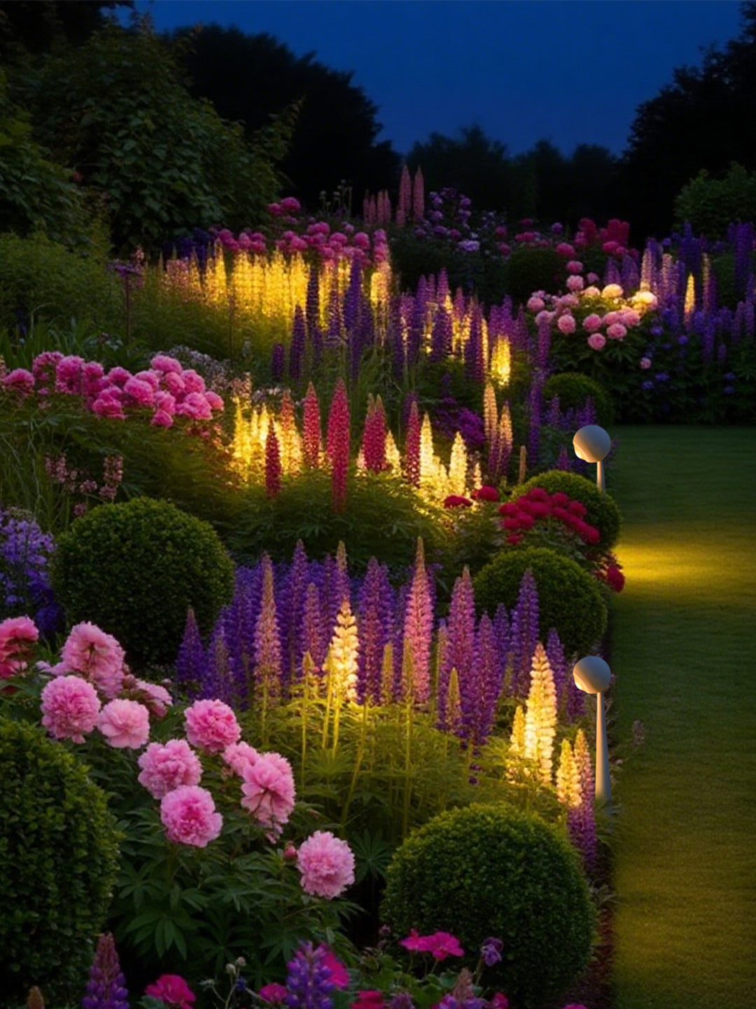 36° precise beam ,Outdoor courtyard lawn light,Pure aluminium solar landscape light