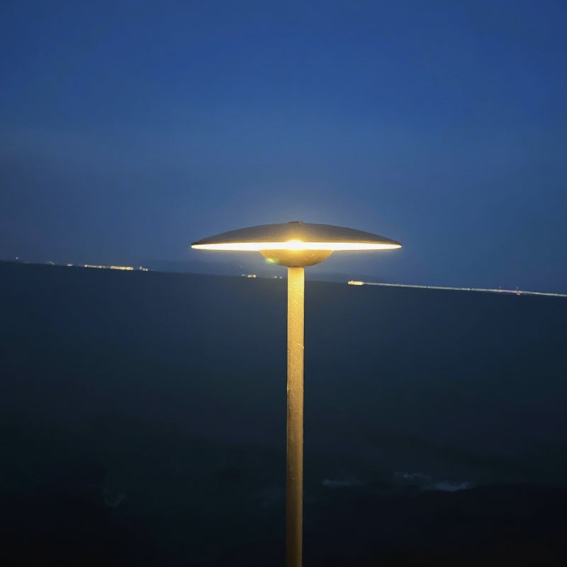Modern conical cap solar lawn light IP65