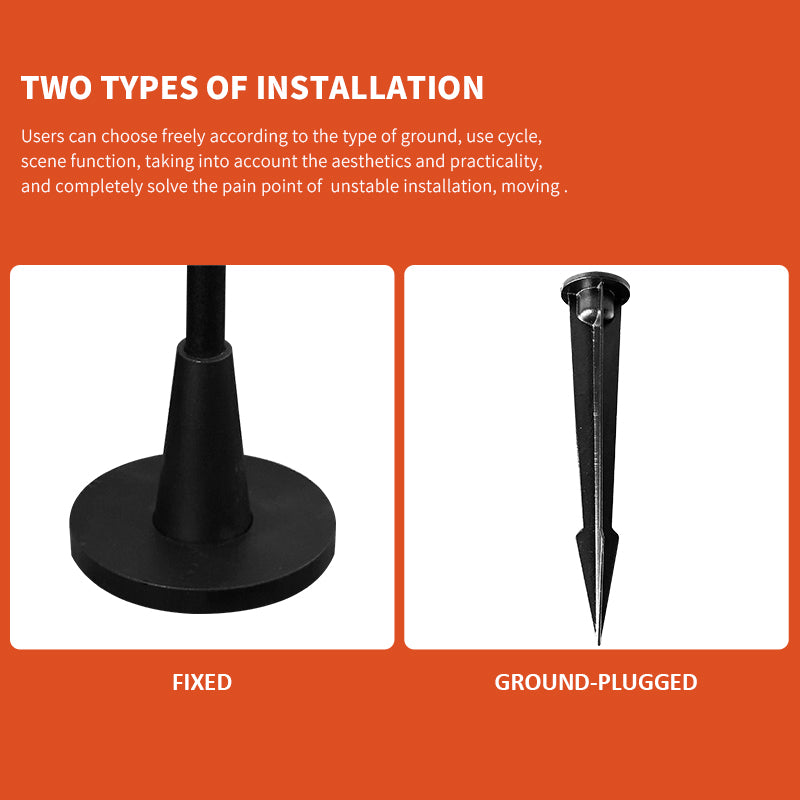 IP65 Outdoor lights Irregular primary colour glass garden light, UV resistant, no fading