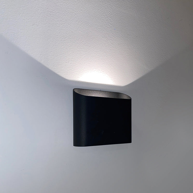 Rectangular outdoor wall lamp 5W, upward light angle 150° (IP65),3000K