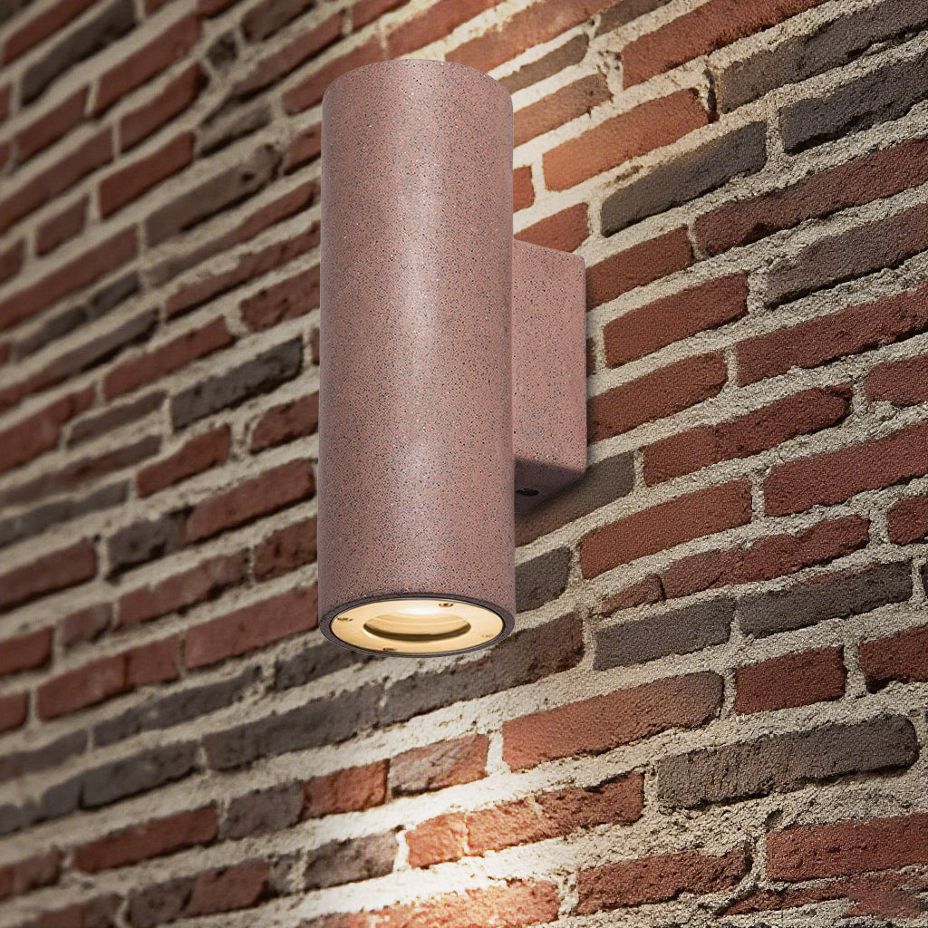 Cement outdoor wall lamp GU10, floodlight (IP65), 3000K