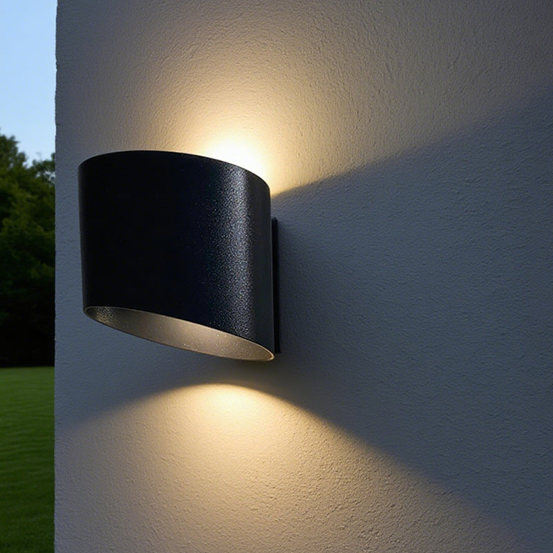 MWW043-Round outdoor wall lamp 7W , Top and bottom lighting (IP65),3000K