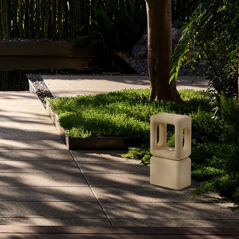 MOP0012-01 Cement Outdoor Light - 3000K (IP65) - Solar Powered & High Colour Rendering Index (CRI) 90+ & UV Protection