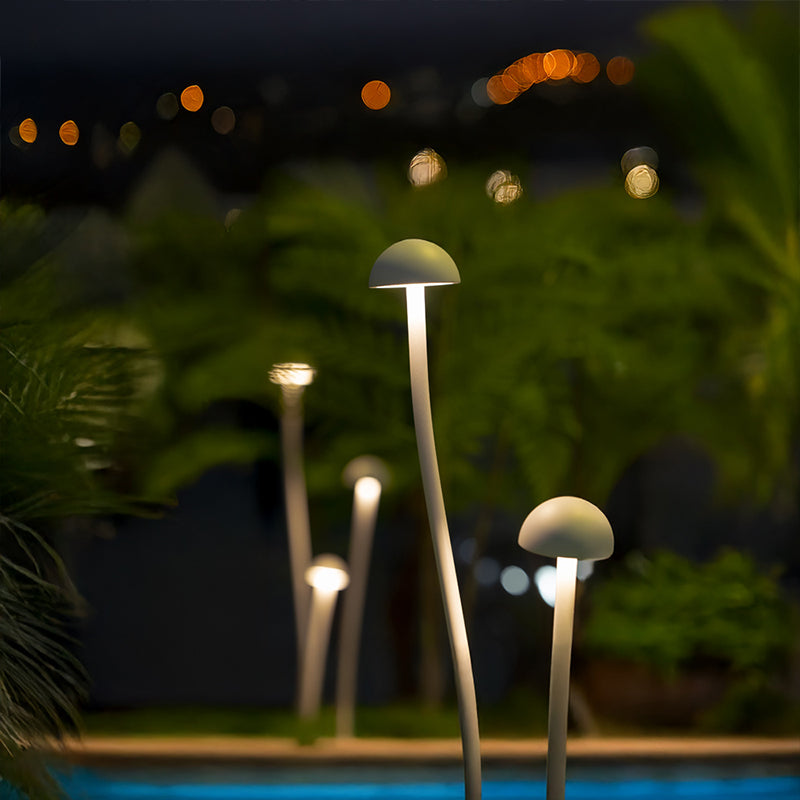 Mushroom-2W-3000K Outdoor Light (IP65) -Solar Power & High CRI 90+ & UV Resistant