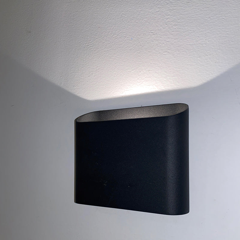 Rectangular outdoor wall lamp 5W, upward light angle 150° (IP65),3000K