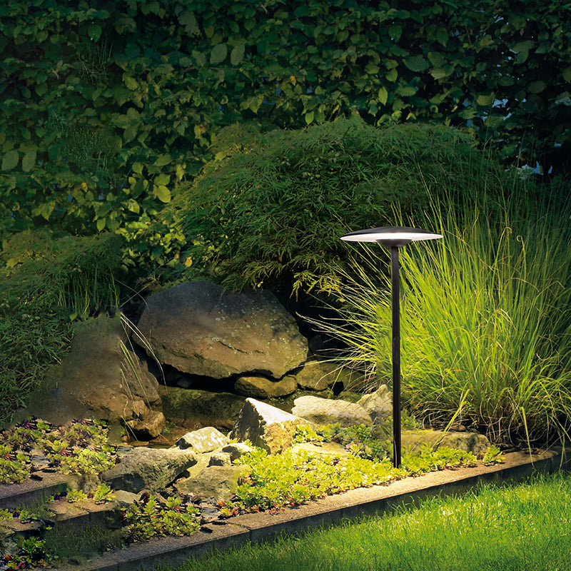 Modern conical cap solar lawn light IP65