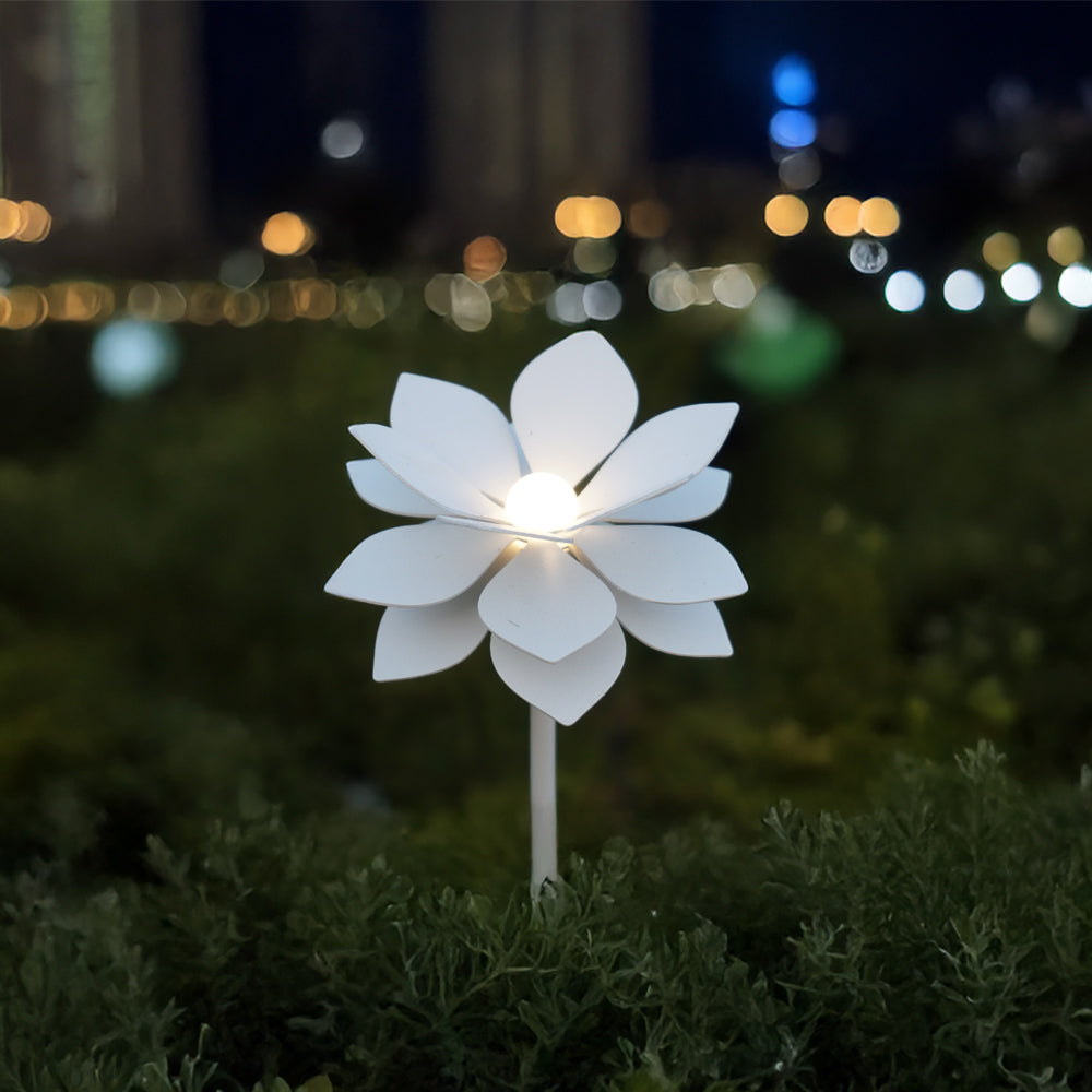Lotus Flower-0.5W-3000K Outdoor Light (IP65) -Solar Power & High CRI 90+ & UV Resistant