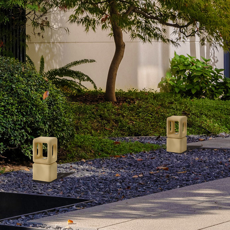MOP0012-01 Cement Outdoor Light - 3000K (IP65) - Solar Powered & High Colour Rendering Index (CRI) 90+ & UV Protection