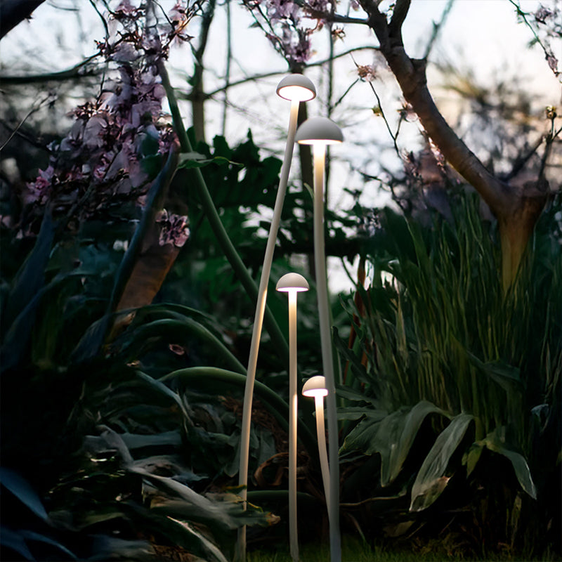 Mushroom-2W-3000K Outdoor Light (IP65) -Solar Power & High CRI 90+ & UV Resistant