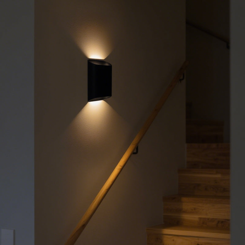 Rectangular outdoor wall lamp 7W, up and down light angle 150° (IP65),3000K