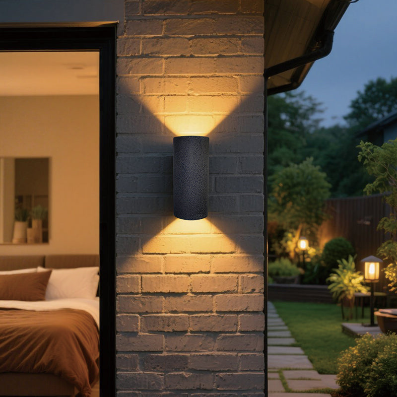 Cement outdoor wall lamp GU10, floodlight (IP65), 3000K