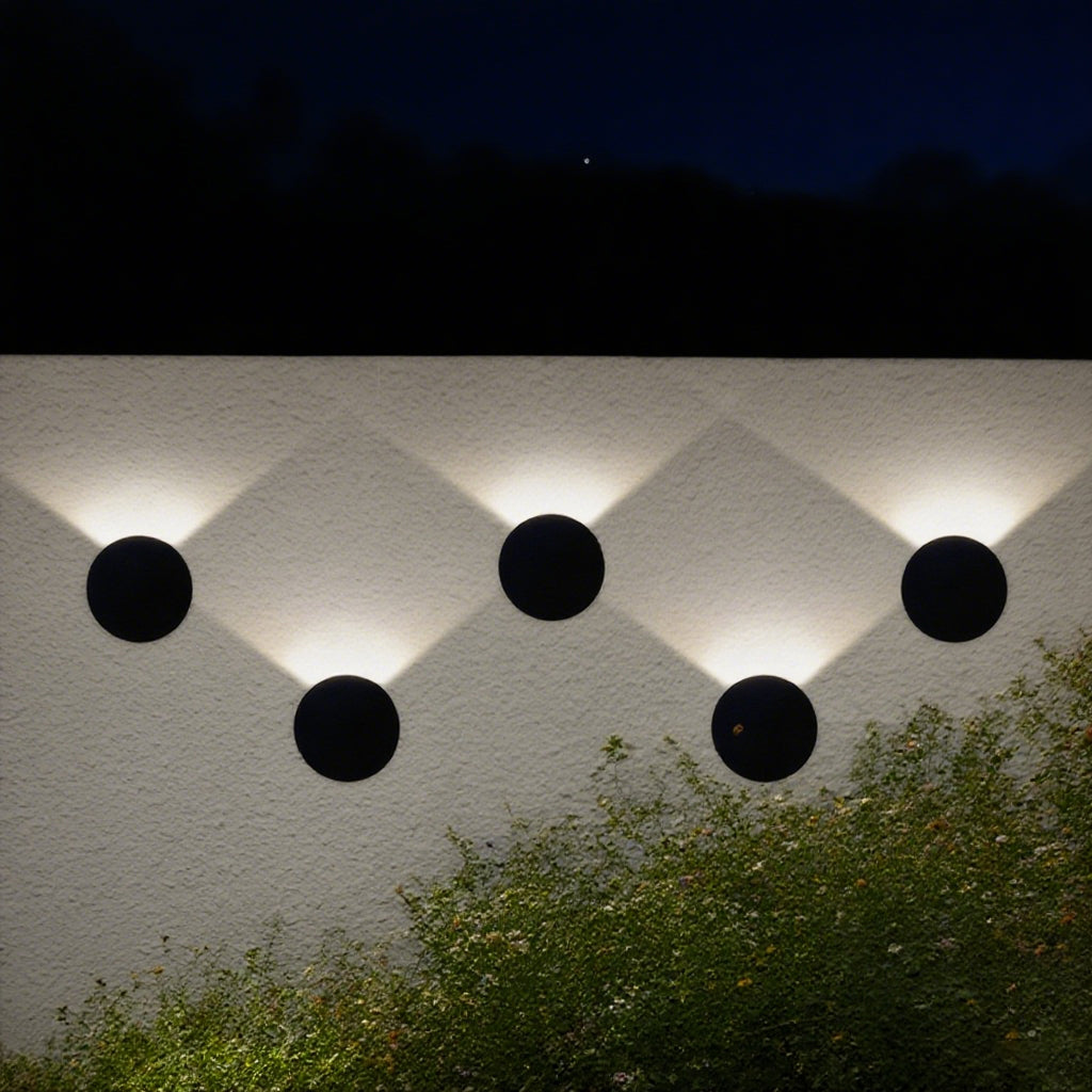 Round outdoor wall lamp 5W, upward light emission 97° (IP65),3000K