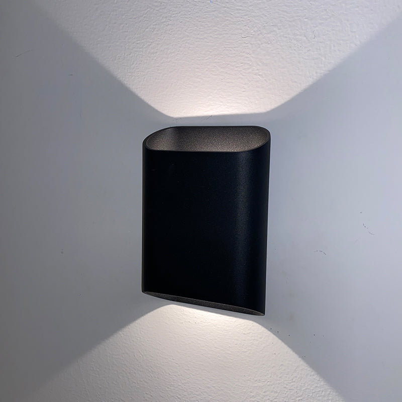 Rectangular outdoor wall lamp 7W, up and down light angle 150° (IP65),3000K