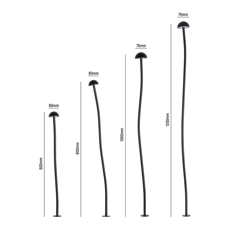 Mushroom-2W-3000K Outdoor Light (IP65) -Solar Power & High CRI 90+ & UV Resistant