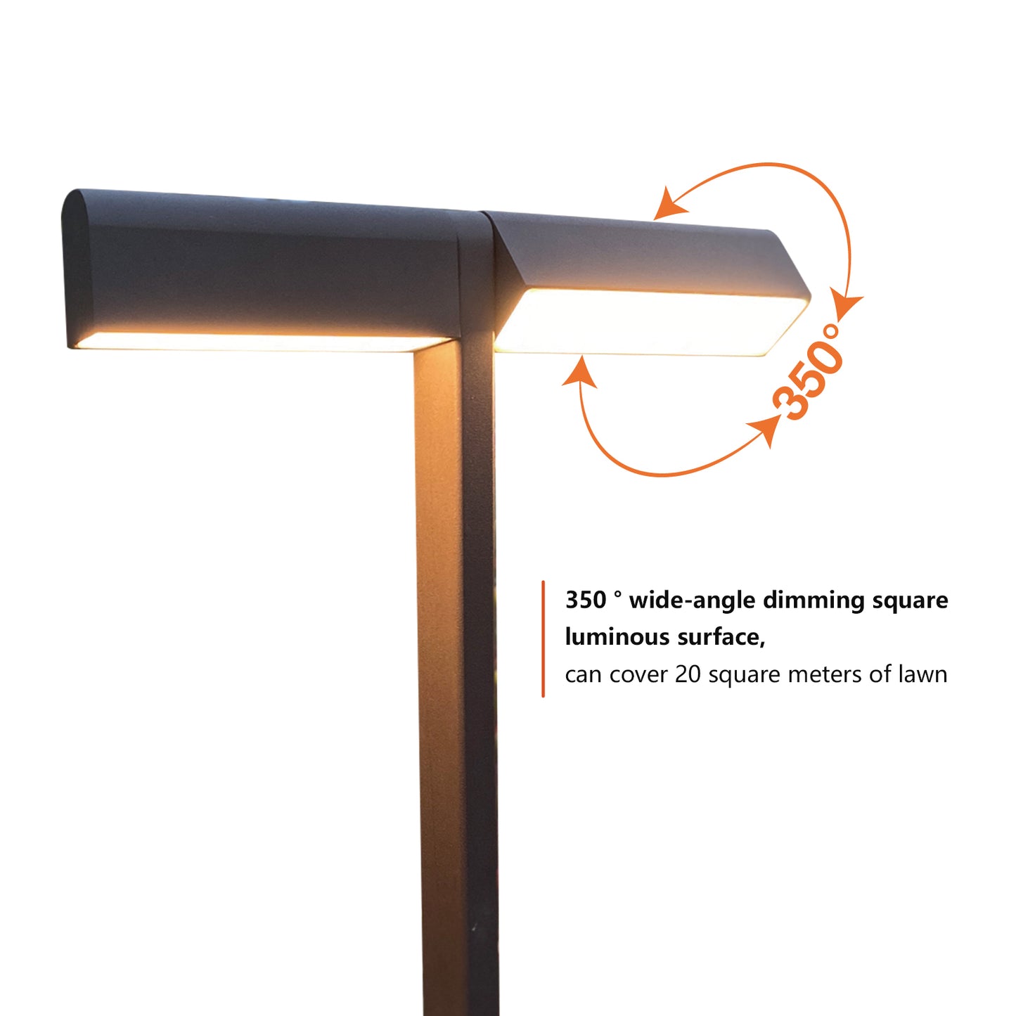 Square Wide Angle Outdoor Lights Recommended | RA90+ waterproof and rustproof, first choice for villa garden night landscape design.