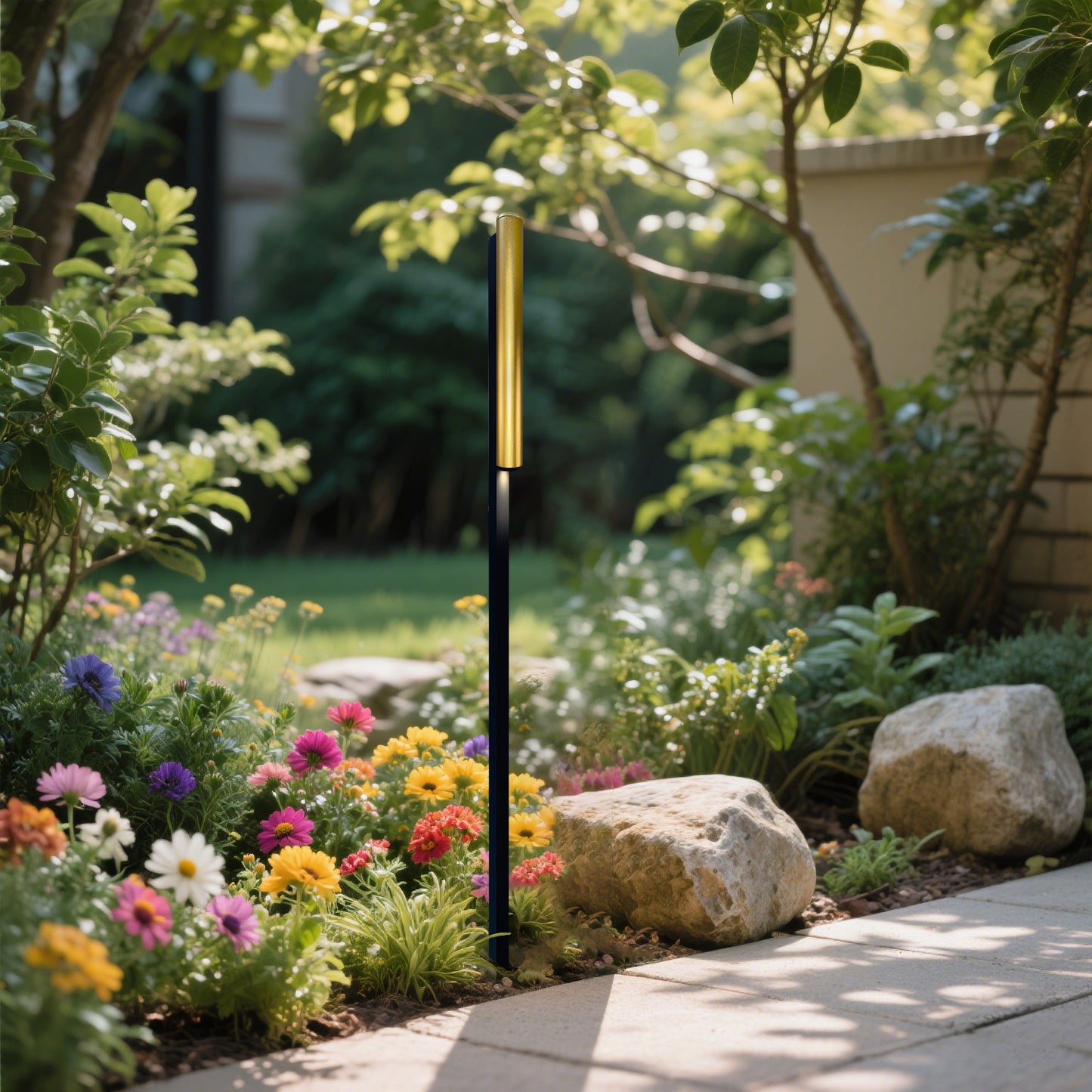 Swan Neck Black Gold Garden Light, Osram Light Source + IP65 Waterproof! RA≥90 High Color Rendering Index, Restores the True Colors of Your Garden