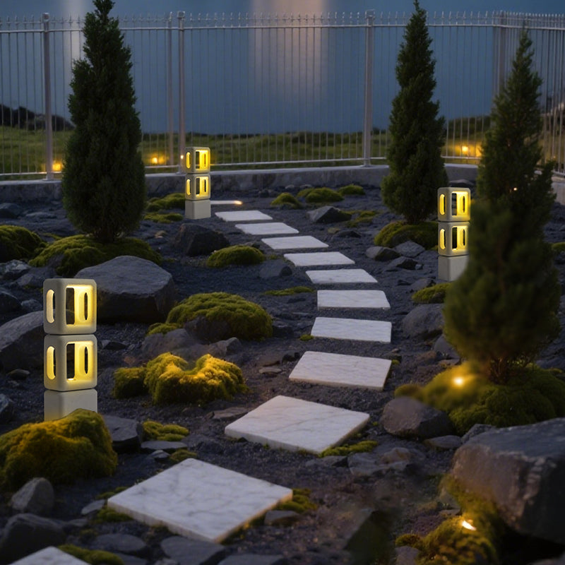 MOP0012-01 Cement Outdoor Light - 3000K (IP65) - Solar Powered & High Colour Rendering Index (CRI) 90+ & UV Protection