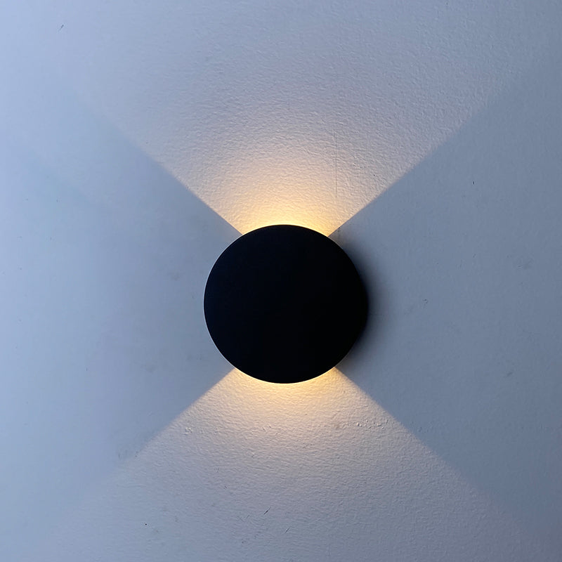MWW028-Round outdoor wall lamp 5W, Top and bottom lighting (IP65),3000K