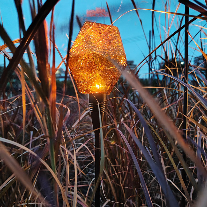 IP65 Outdoor lights Irregular primary colour glass garden light, UV resistant, no fading
