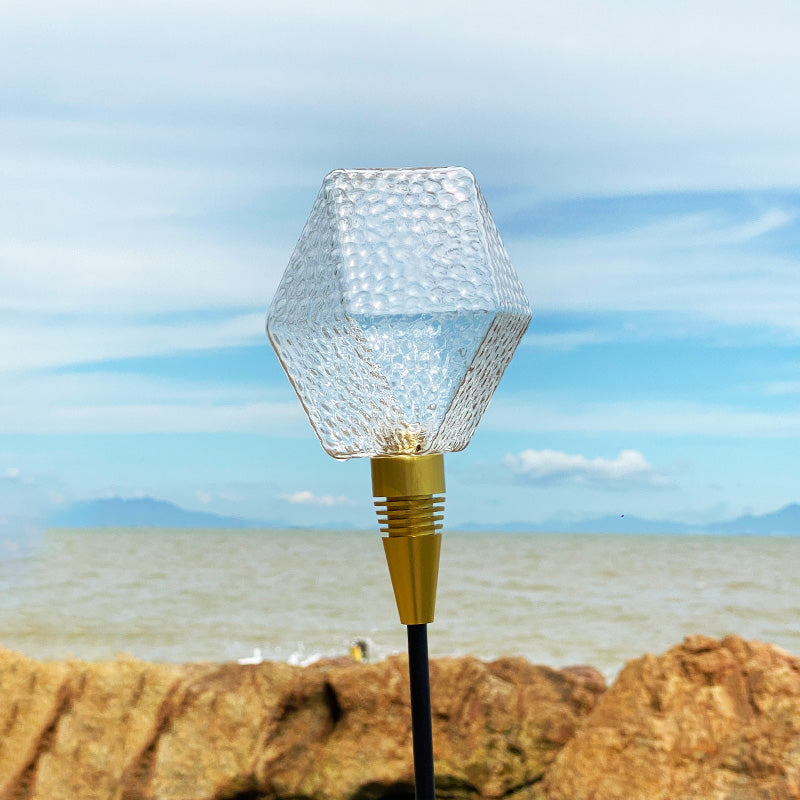 IP65 Outdoor lights Irregular primary colour glass garden light, UV resistant, no fading