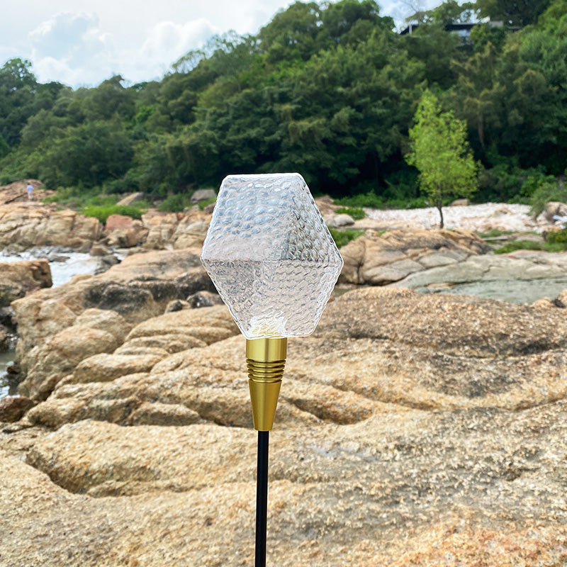 IP65 Outdoor lights Irregular primary colour glass garden light, UV resistant, no fading