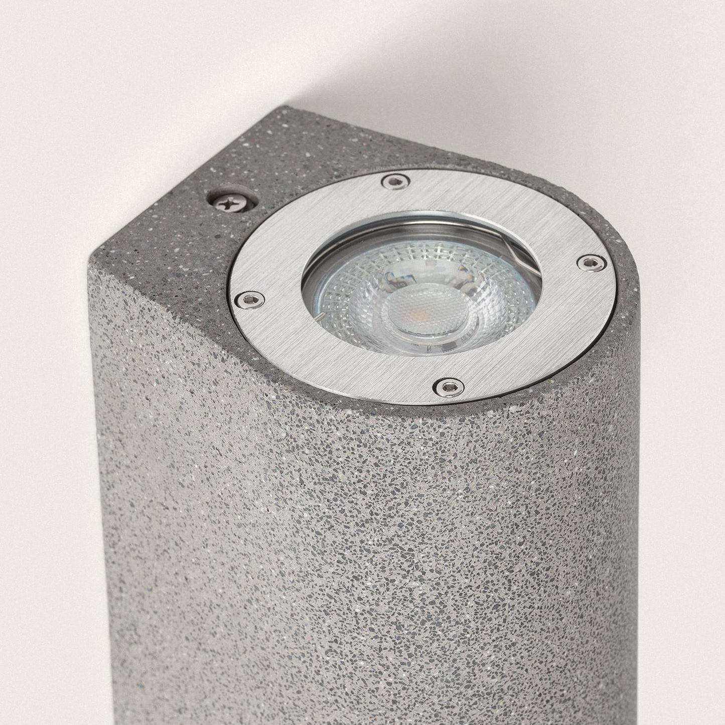 Cement outdoor wall lamp GU10, floodlight (IP65), 3000K