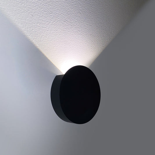 Round outdoor wall lamp 5W, upward light emission 97° (IP65),3000K