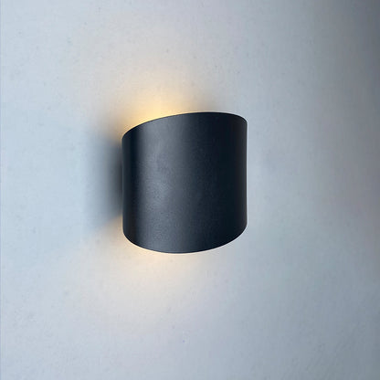 MWW042-Round outdoor wall lamp 7W , Top and bottom lighting  (IP65),3000K