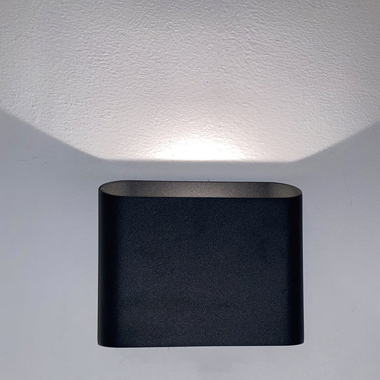 Rectangular outdoor wall lamp 5W, upward light angle 150° (IP65)，3000K