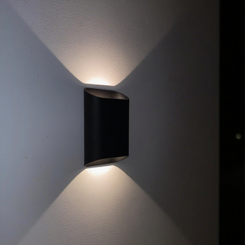 Rectangular outdoor wall lamp 7W, up and down light angle 150° (IP65)，3000K