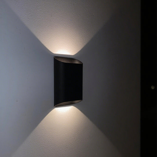 Rectangular outdoor wall lamp 7W, up and down light angle 150° (IP65)，3000K