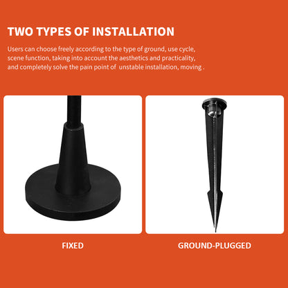 IP65 Outdoor lights Irregular primary colour glass garden light, UV resistant, no fading