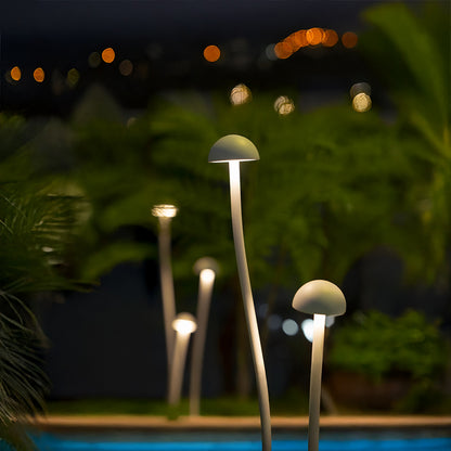Mushroom-2W-3000K Outdoor Light  (IP65) -Solar Power & High CRI 90+ & UV Resistant