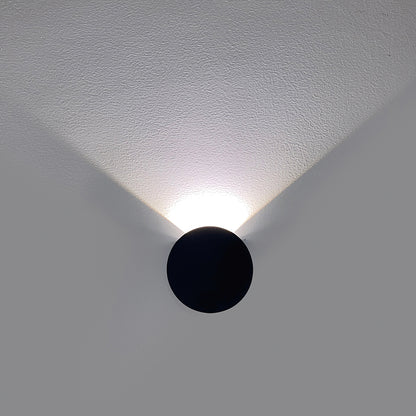 Round outdoor wall lamp 5W, upward light emission 97° (IP65),3000K
