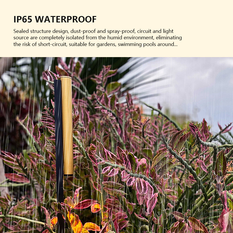 Swan Neck Black Gold Garden Light, Osram Light Source + IP65 Waterproof! RA≥90 High Color Rendering Index, Restores the True Colors of Your Garden