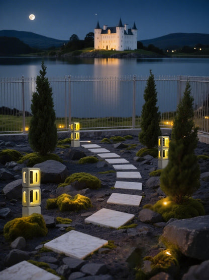 MOP0012-01 Cement Outdoor Light - 3000K (IP65) - Solar Powered & High Colour Rendering Index (CRI) 90+ & UV Protection