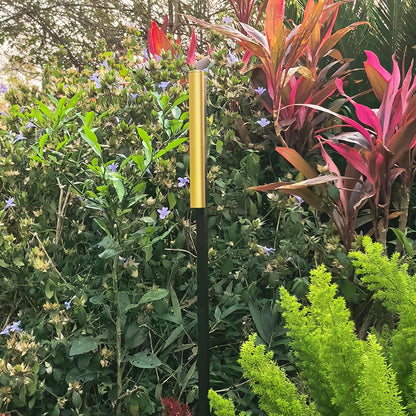 Swan Neck Black Gold Garden Light, Osram Light Source + IP65 Waterproof! RA≥90 High Color Rendering Index, Restores the True Colors of Your Garden