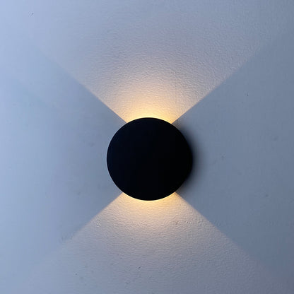 MWW028-Round outdoor wall lamp 5W, Top and bottom lighting  (IP65),3000K