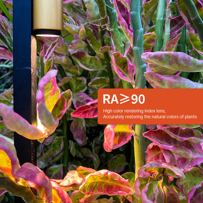 Swan Neck Black Gold Garden Light, Osram Light Source + IP65 Waterproof! RA≥90 High Color Rendering Index, Restores the True Colors of Your Garden