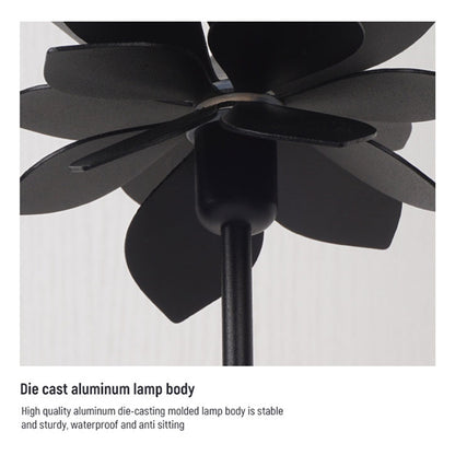 Lotus Flower-0.5W-3000K Outdoor Light  (IP65) -Solar Power & High CRI 90+ & UV Resistant