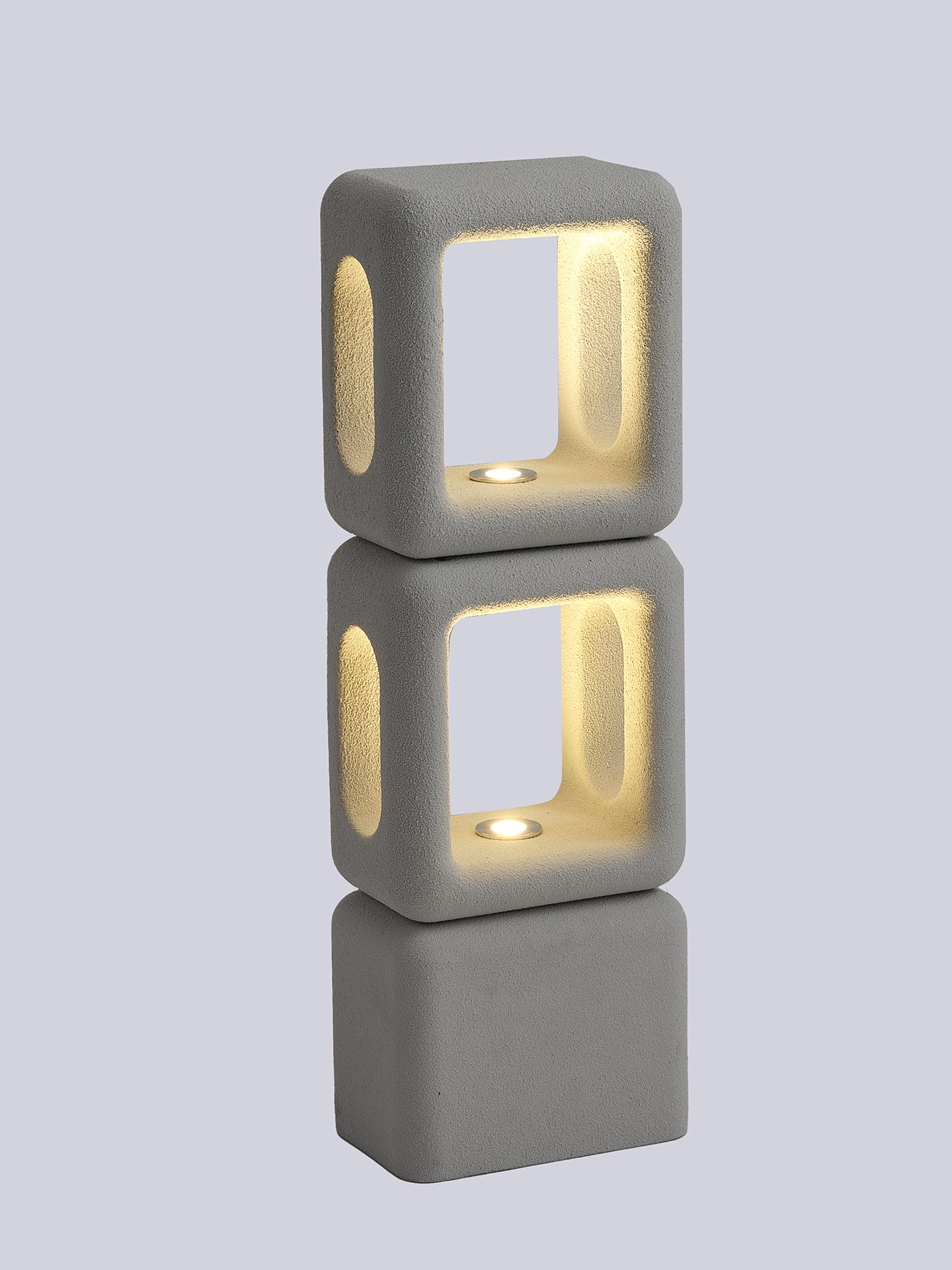 MOP0012-01 Cement Outdoor Light - 3000K (IP65) - Solar Powered & High Colour Rendering Index (CRI) 90+ & UV Protection